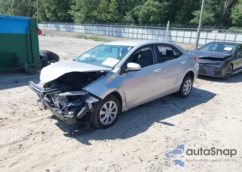 2014 Toyota Corolla L z USA, uszkodzony, nr VIN 2T1BURHE7EC138066